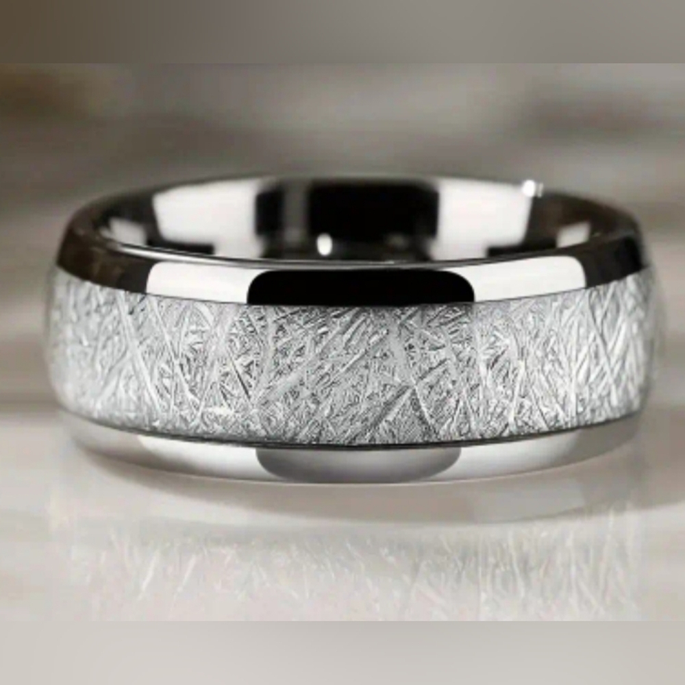Silver Tone Band Rings